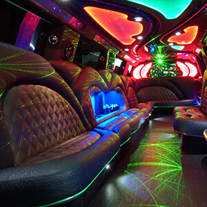 Mckinney party bus rental leather interior
